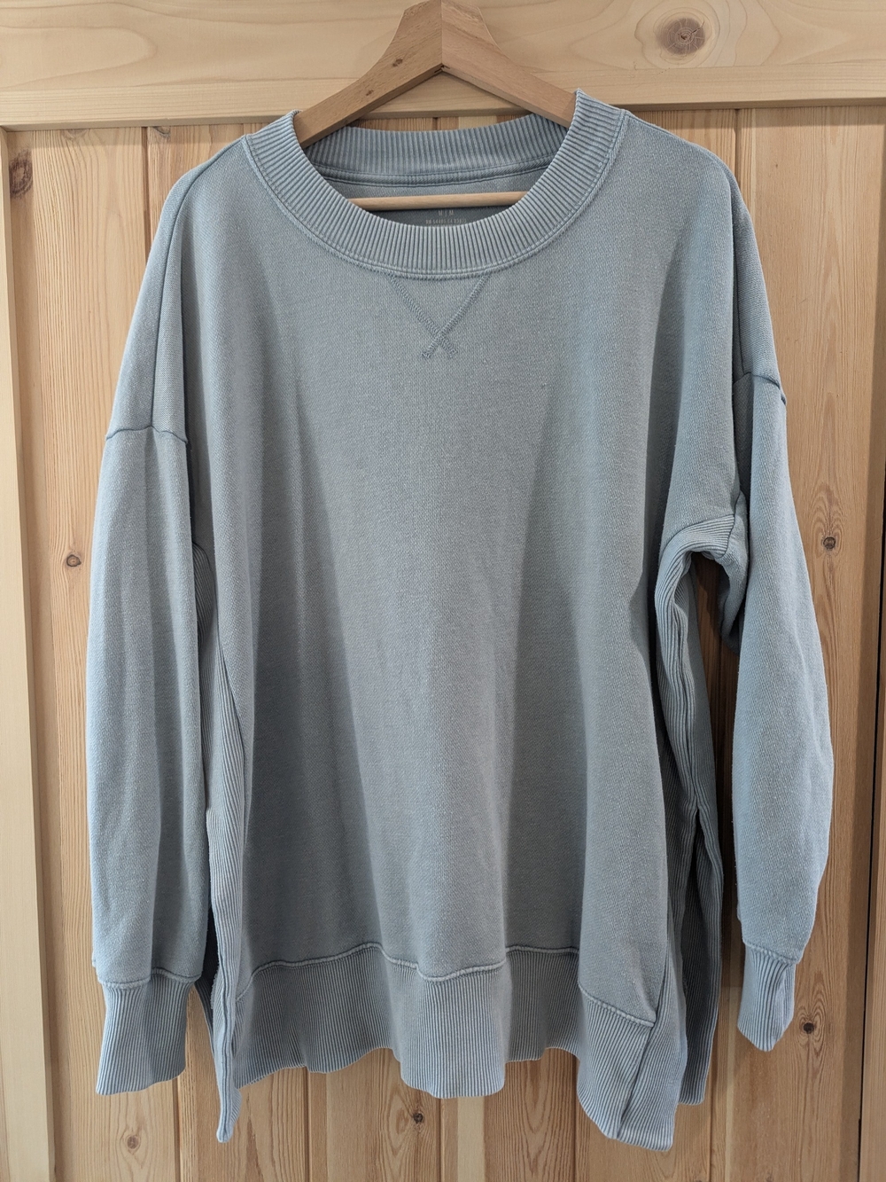 aerie Light Steel Blue Crewneck Sweatshirt - Picture 2 of 8